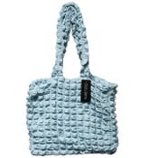 Wholesale - BLUE QUILTED CARRYALL HANDBAG C/P 12